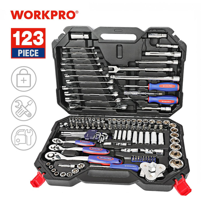 WORKPRO Tool Set Hand Tools for Car Repair Ratchet Spanner Wrench  Socket Set Professional Bicycle Car Repair Tool Kits
