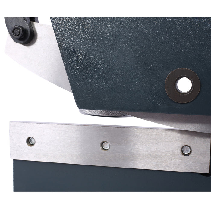 Industrial 8-Inch Sheet Metal Plate Shear, Solid Construction Mounting Type Metal Shear, High Precision Manual Hand Plate Shear