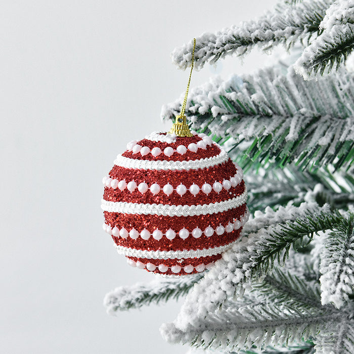 Christmas Tree Decoration Pendant Colorful Ball Christmas Ball 8cm Pendant Hanging Ball Ornament