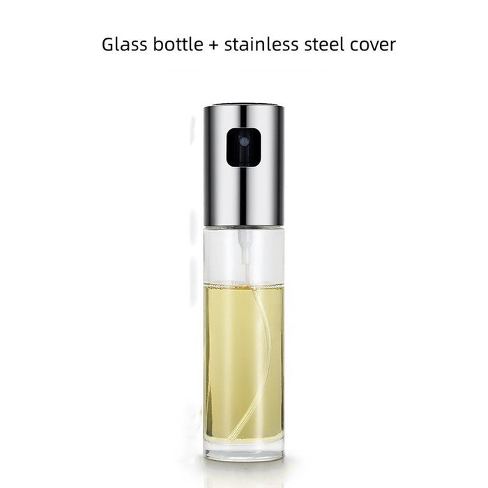 Stainless Steel Spray Oil Bottle For Barbecue; Pressurized Spray Seasoning Bottle