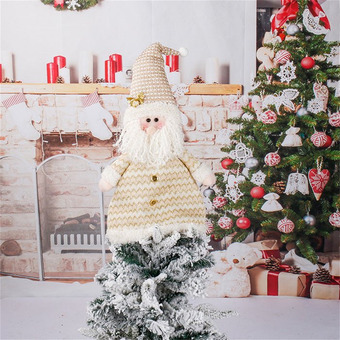 Christmas Santa Snowman Christmas Tree Decorations 2pcs