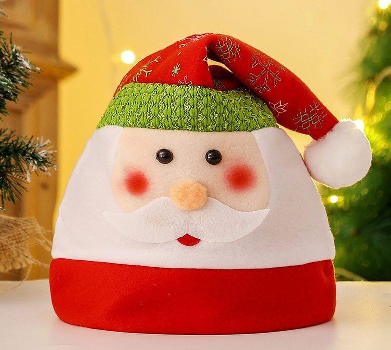 Christmas Hats Plush Santa Hat Snowman Elk Christmas Decoration