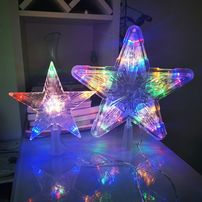 Christmas Tree Light Led Star Light; Five-Pointed Star Lights Plugged Into The Room Decoration