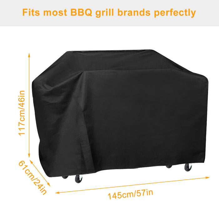 57-inch BBQ Grill Cover Weather Resistant Outdoor Barbeque Grill Covers UV Resistant