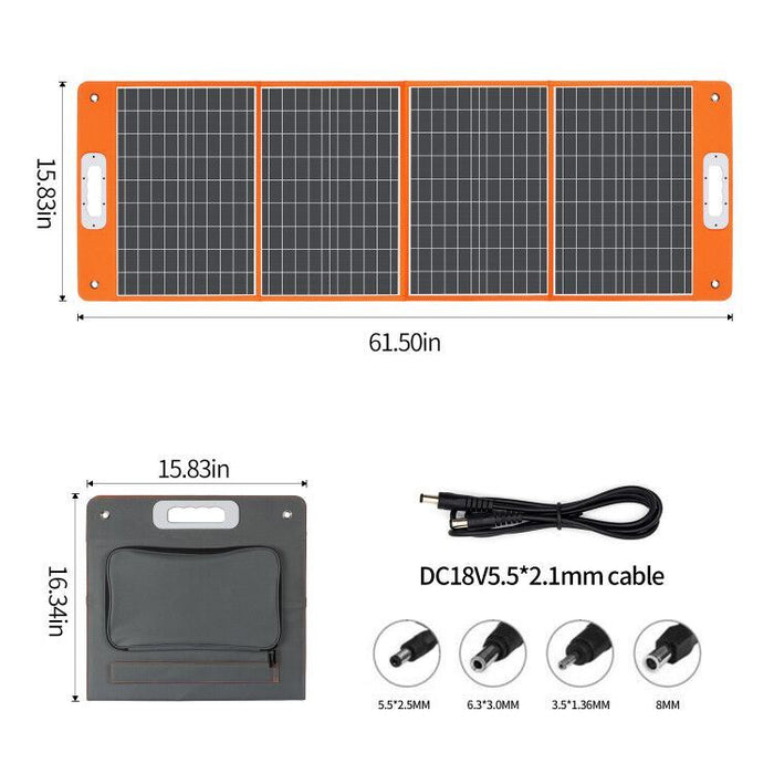 320W Portable Power Station, Flashfish 292Wh 80000mAh Solar Generator Backup Power With LASHFISH 18V/100W Foldable Solar Panel, Portable Solar Charger