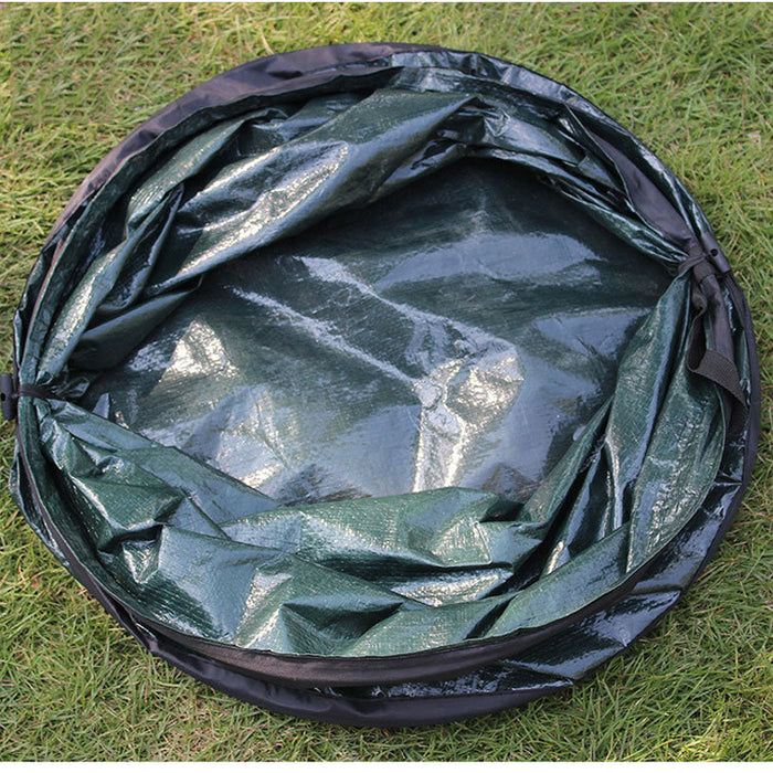 Portable Pop up Trash Bin 22-Gallon Capacity Folding Leaf Bag