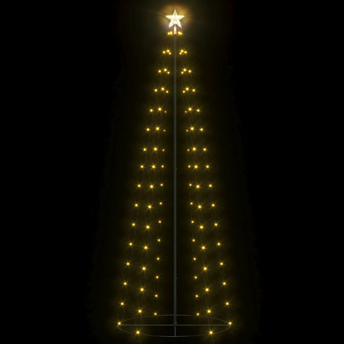 Christmas Cone Tree 100 Warm White LEDs Decoration 27.6"x70.9"