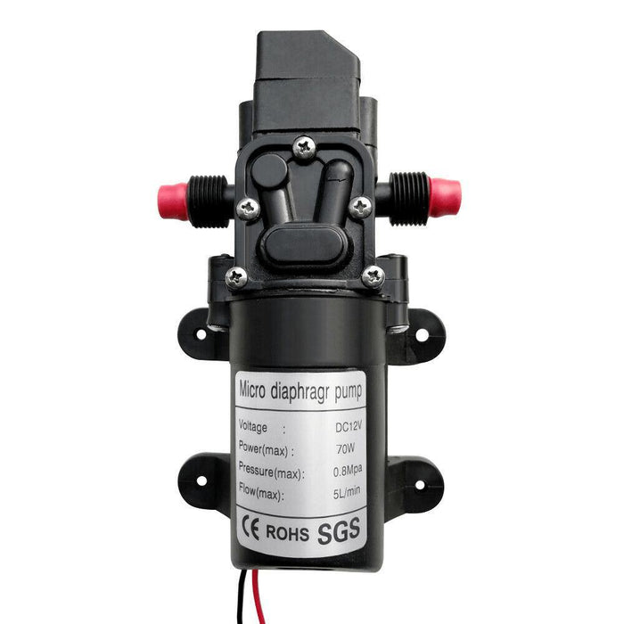 130PSI 12V Motor Electric High Pressure Diaphragm Water Self Priming Pump DC