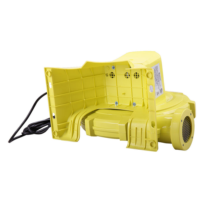 Outdoor Indoor Air Blower, Pump Fan for Inflatable Bounce Castle, Water Slides, Safe, Portable - Yellow and Green XH