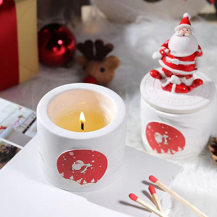 Christmas Comes Soy Wax Handmade Scented Candles Bedroom Decoration Essential Oil Scented Candles With Gifts