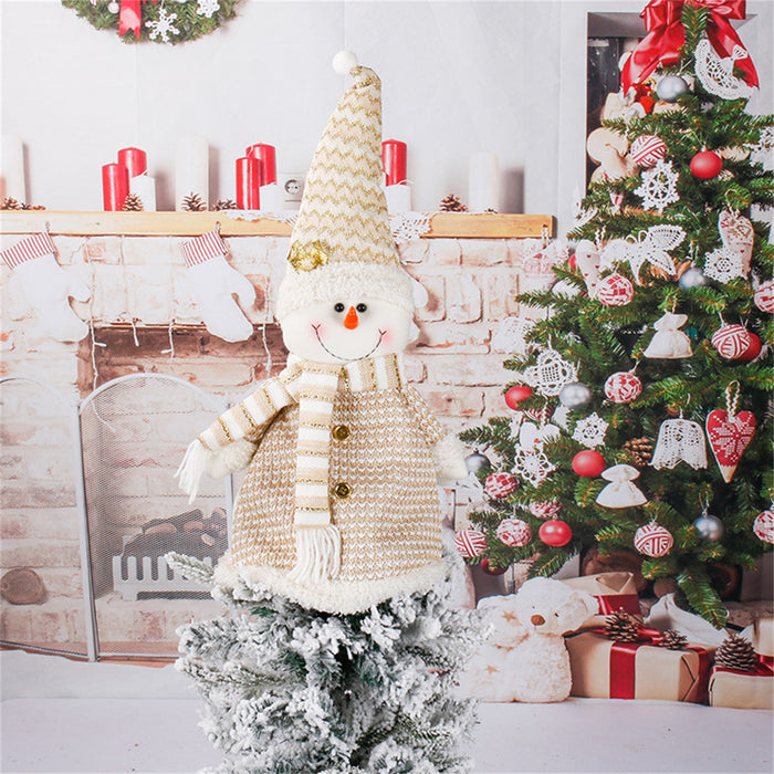 Christmas Santa Snowman Christmas Tree Decorations 2pcs