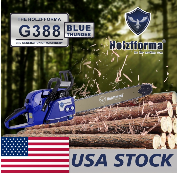 72cc Holzfforma® Blue Thunder G388 Gasoline Chain Saw Power Head Only Without Guide Bar and Saw Chain All Parts Are For 038 038 AV 038 MS380 MS381 MAGNUM Chainsaw